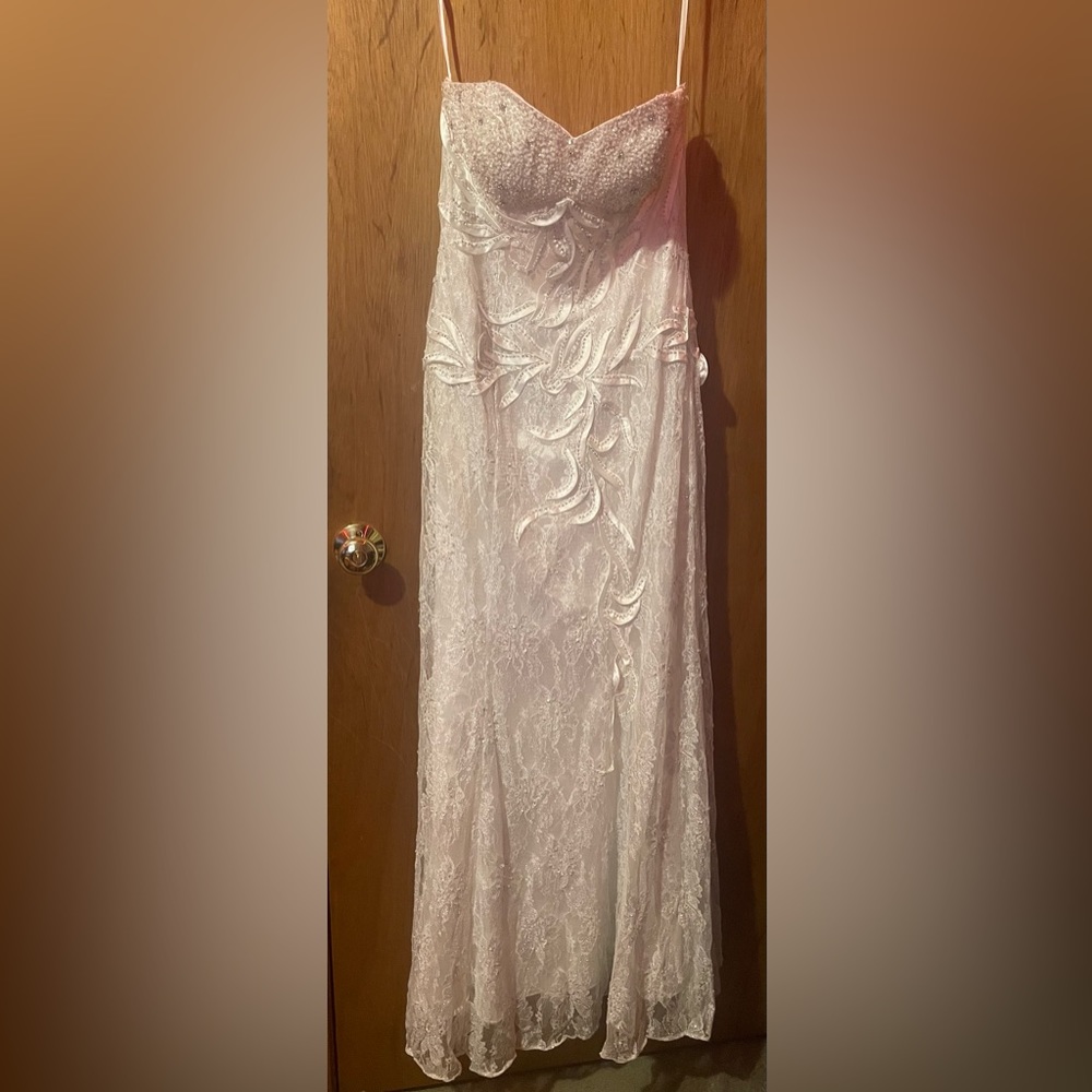 MayQueen Couture White Beaded Dress